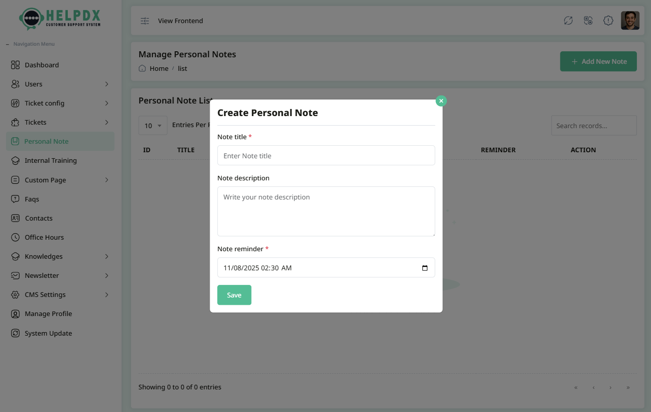 Add New Macro Form